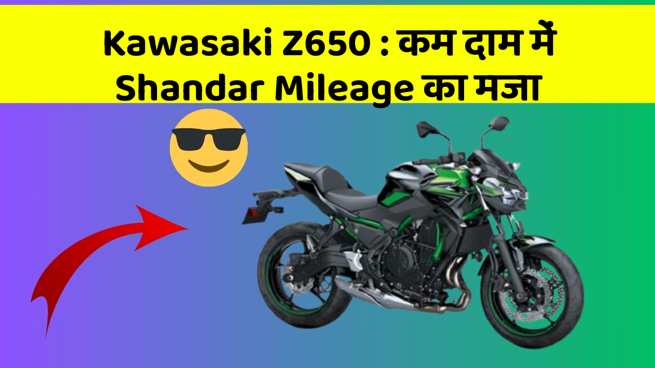 Kawasaki Z650: कम दाम में Shandar Mileage का मजा